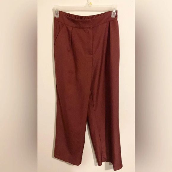 Sz M  PRETTYGARDEN Women's Two Piece Outfits Blazer Jacket and Wide Leg Pants - Picture 6 of 16
